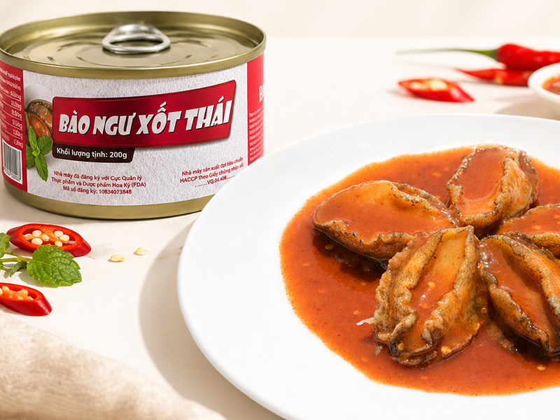 Bào Ngư Xốt Thái – Cay Nhẹ, Nồng Ấm, Một Cái Chạm Rất Á Đông